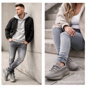 Adidas Yeezy Boost 350 V2 Steel Grey Size 6.5 Men / 7.5 Women NEW